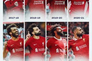 昙花8现！萨拉赫连续8个赛季进球达20个