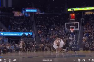 都成本能反应了追梦被掩护挡住顺手推开莫布里 倒地拽翻尼昂