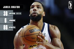 古典内线15年探花21中18轰38分 G联盟场均21.7分&命中率80.6%