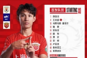 中超联赛第六轮，山东泰山vs上海海港，今日首发名单