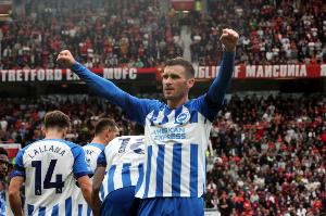 格罗斯在英超已通过传中送出27次助攻，同期仅次德布劳内和阿诺德