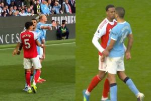 有事第一个上！哈兰德被因卡皮耶推&加布头顶 罗德里第一时间出头