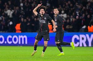 记者：维蒂尼亚足底发炎，巴黎对他出战拜仁仍持乐观态度